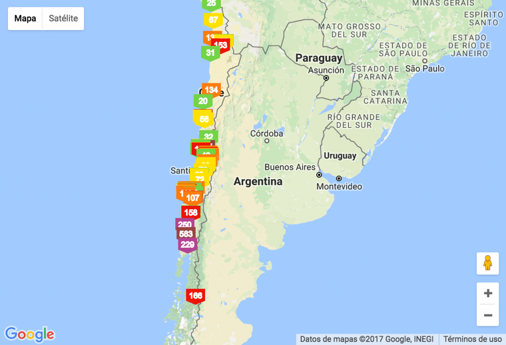 Conoce la calidad del aire en Chile