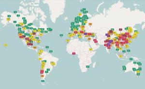 Contaminación del aire de mundo